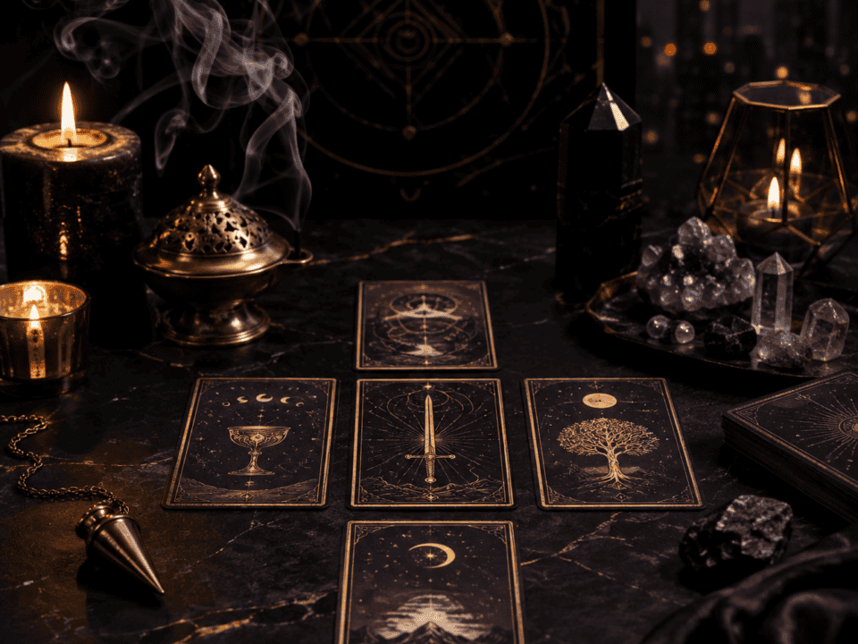 How Tarot Helped Me Trust My Inner Voice 2 Tarot cards laid out for a reading that helped me trust my inner voice.