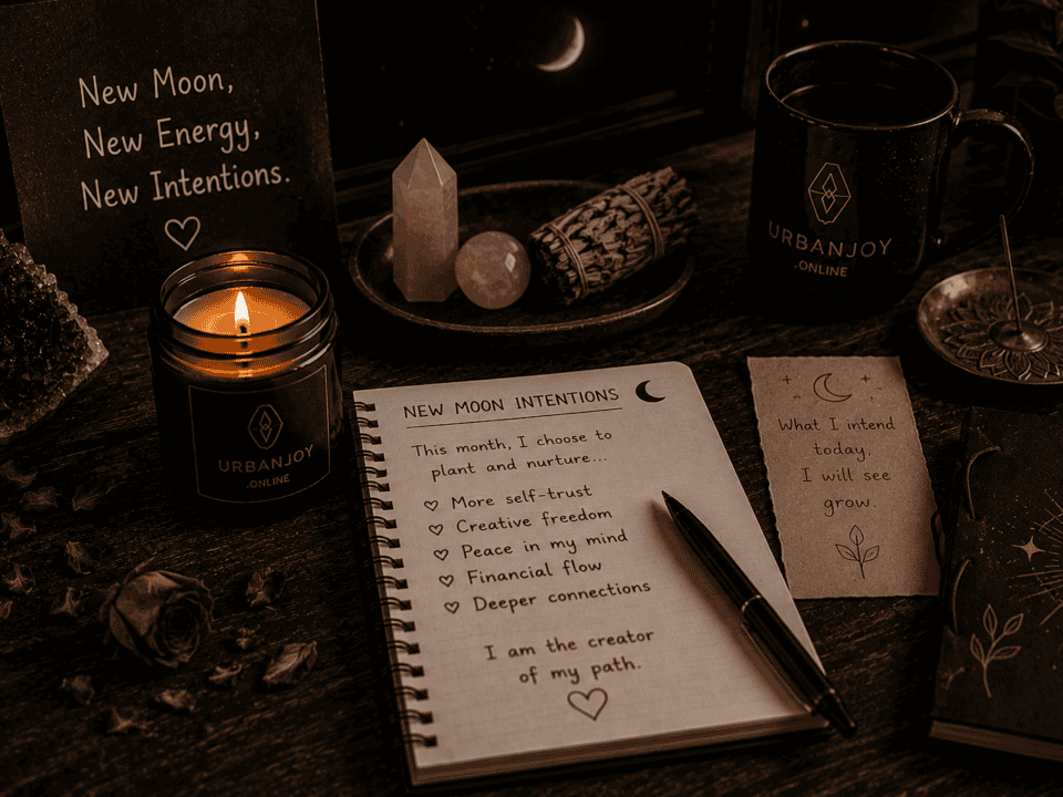 Waning moon ritual dried herbs smoking in a fire-safe dish under moonlight