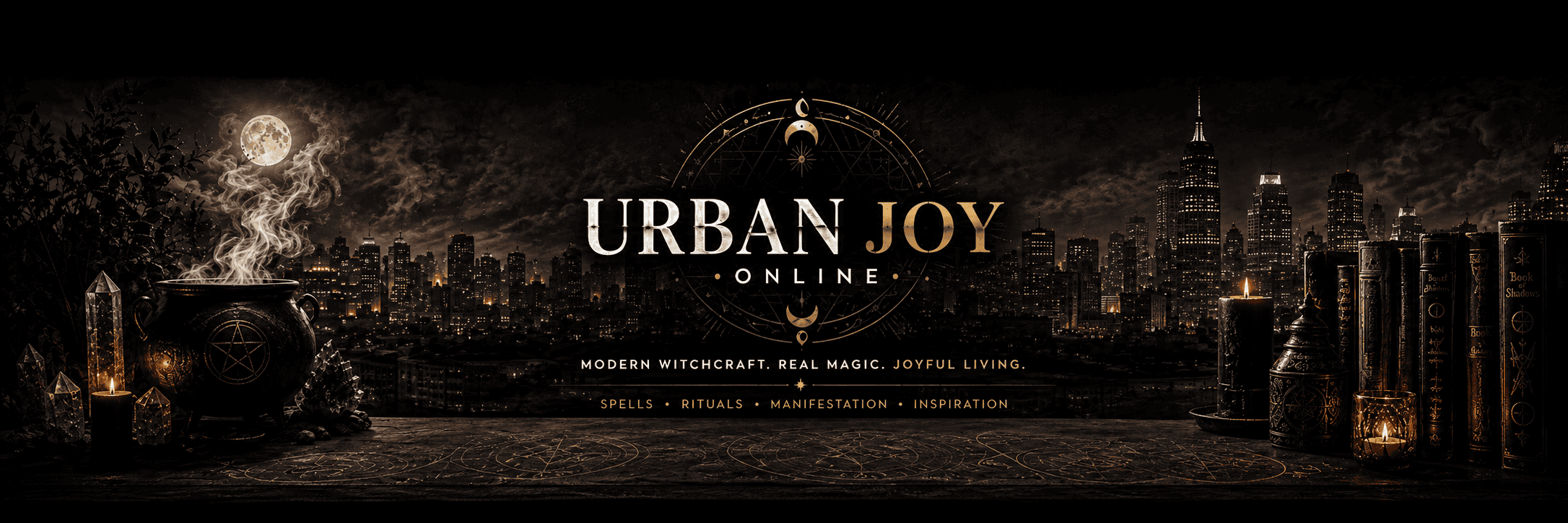 Modern spiritual living with UrbanJoy crystals, tarot and rituals