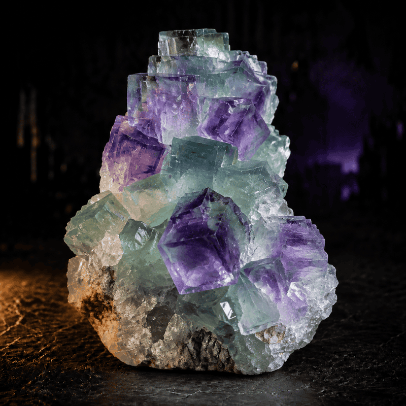 Green Fluorite crystal associated with prosperity and abundance