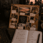 My Seasonal Abundance Vision Board Ritual 5 Abundance vision board ritual small cork board with clipped images and a candle