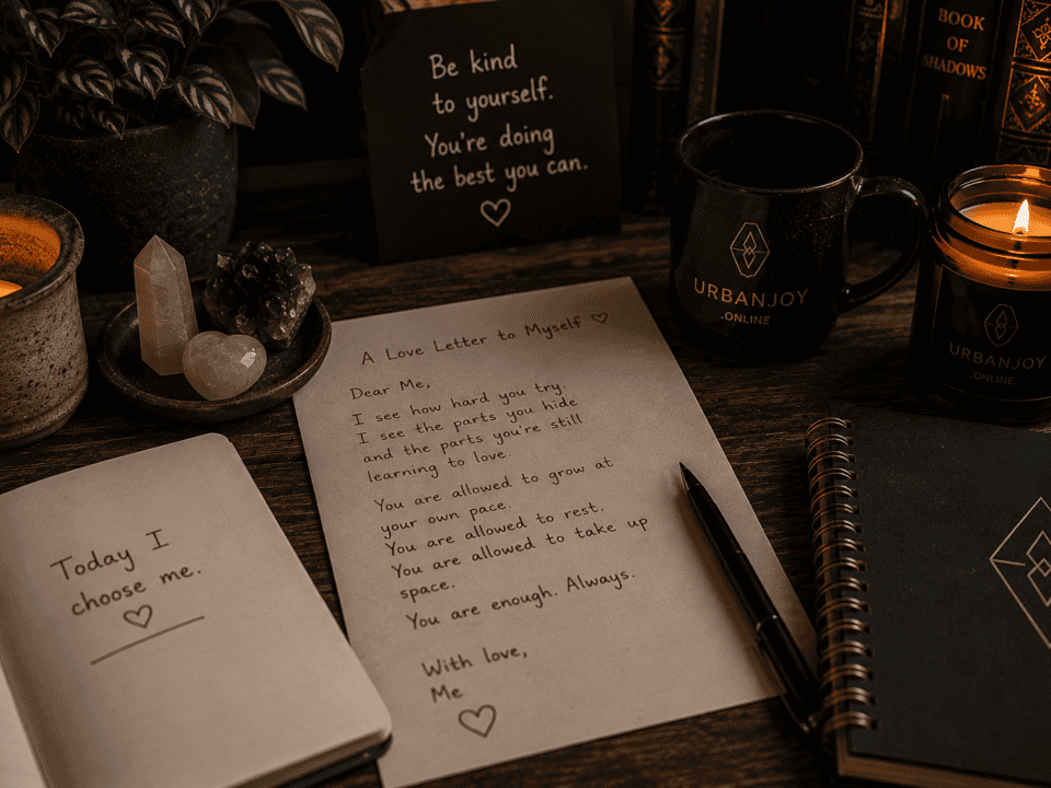 Love letter to myself ritual handwritten letter with a wax seal and dried rose